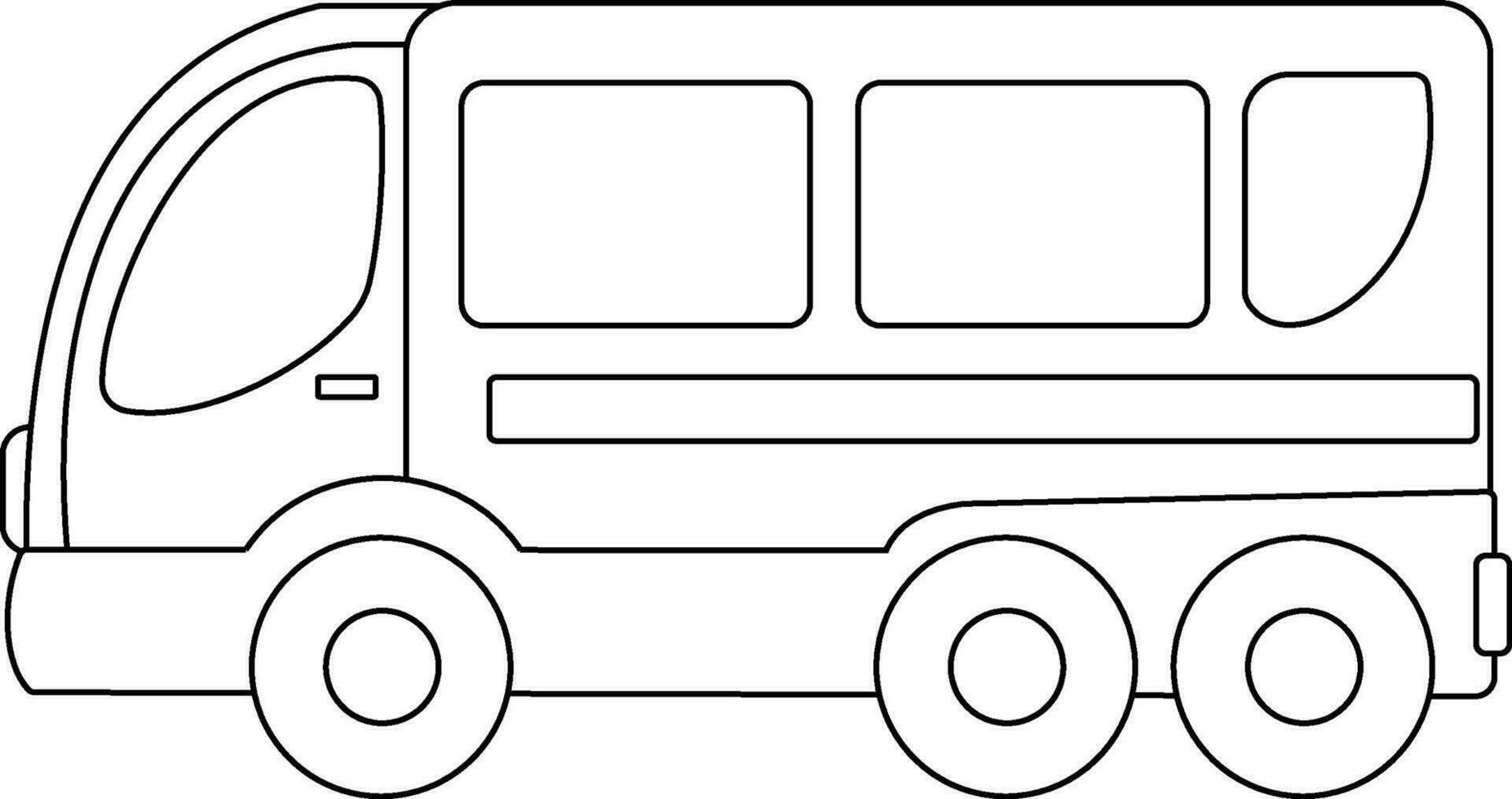 transporte clipart. vehículo clipart. contorno negro y blanco vehículo