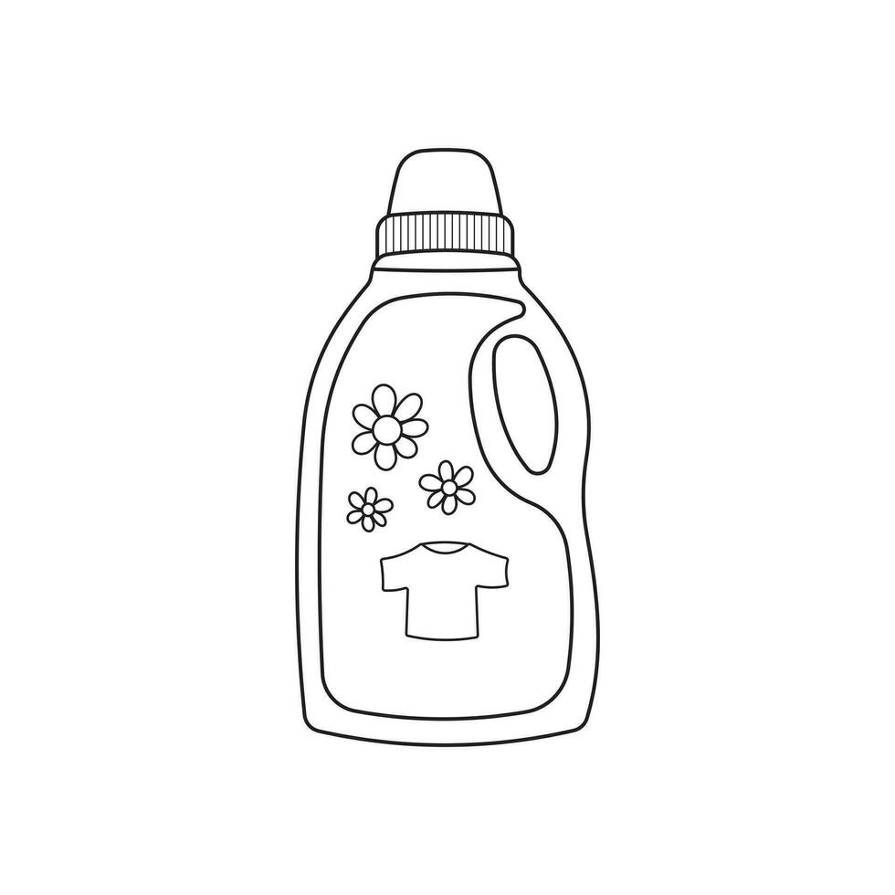 Hand drawn cartoon Vector illustration detergent icon in doodle style