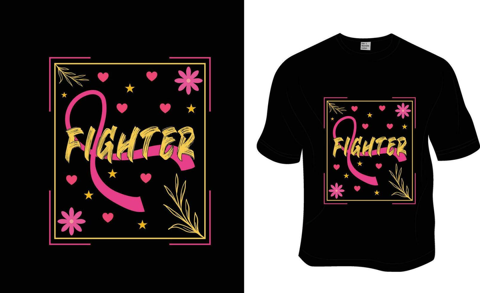 breast cancer awareness t-shirt design, the fighter girl breast