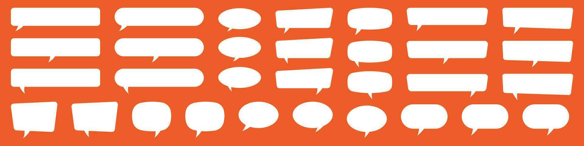 Speech bubbles. Speak bubble text, cartoon chatting box, message box. Cartoon balloon word design. vector