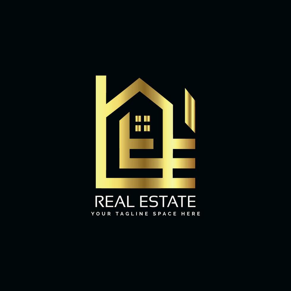 diseño de logotipo para inmobiliaria vector