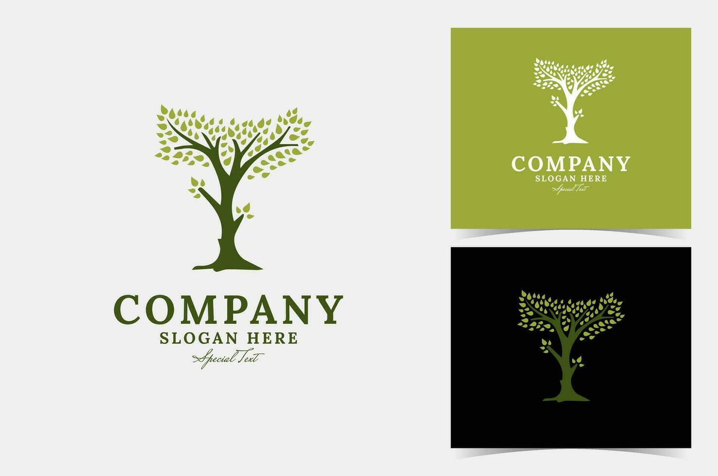 Tree logo design vector, perfect for company logo or branding. vector
