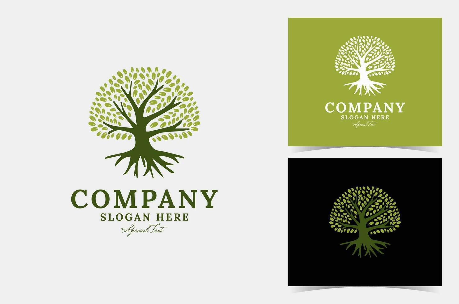 Tree logo design vector, perfect for company logo or branding. vector
