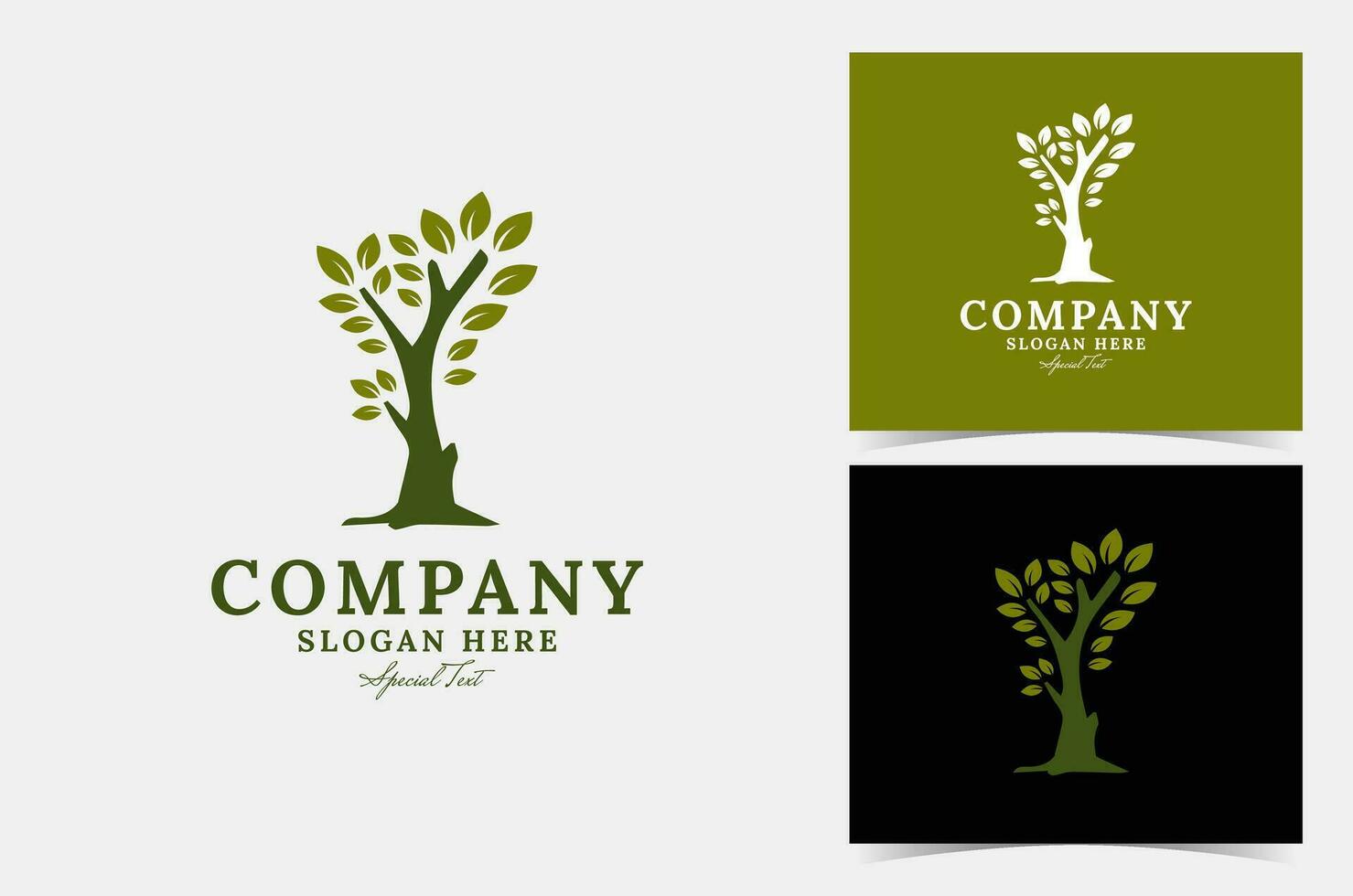 Tree logo design vector, perfect for company logo or branding. vector