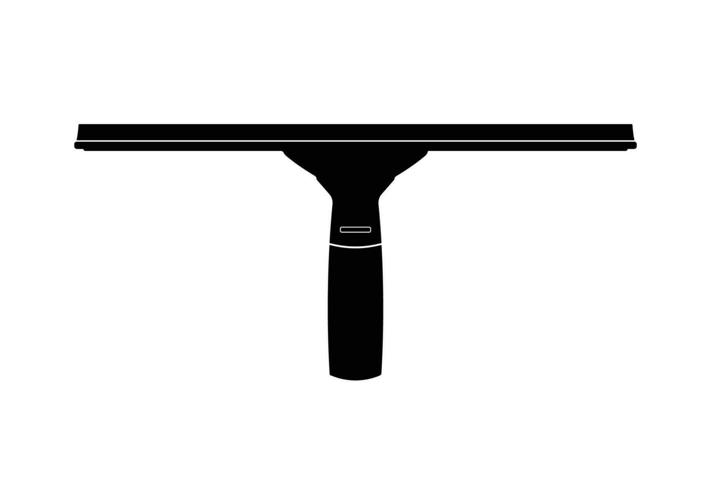 Windows, cars and floor squeegee silhouette, washing, cleaning and housekeeping tool vector
