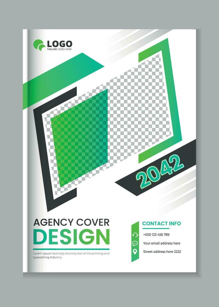 Creative corporate business cover design template in a4 vector