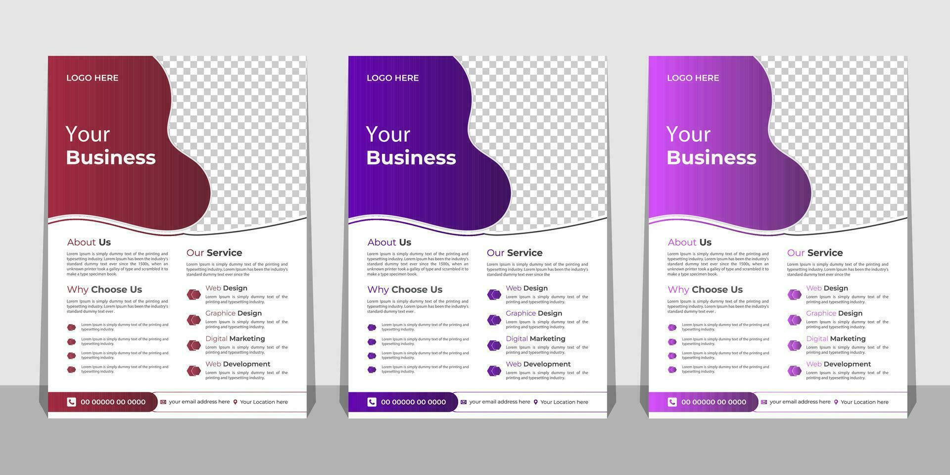 Modern Business Flyer Template Pro Vector