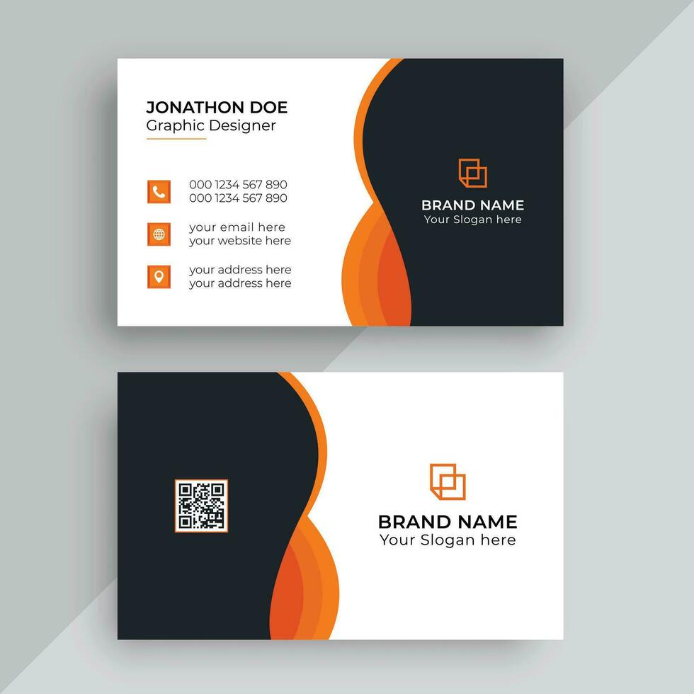Corporate Modern Professional Business Card Design Template vector