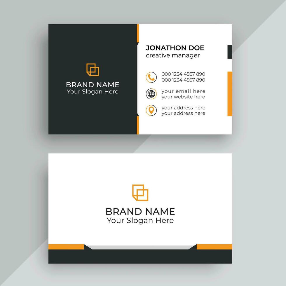 Corporate Modern Professional Business Card Design Template vector