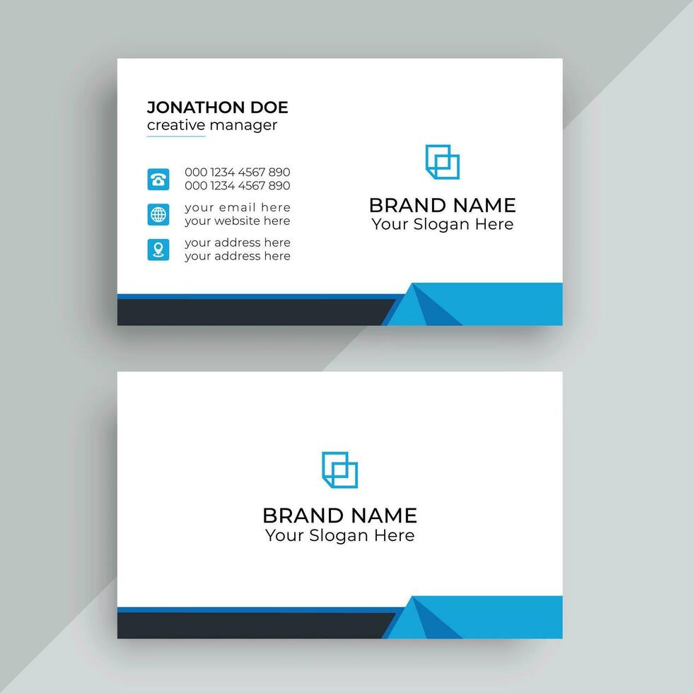 Corporate Modern Professional Business Card Design Template vector