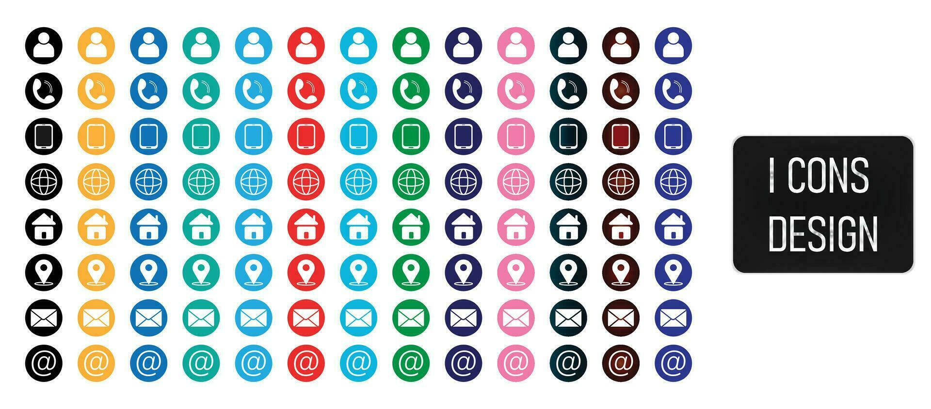 Business card icons  and social media icons design. vector