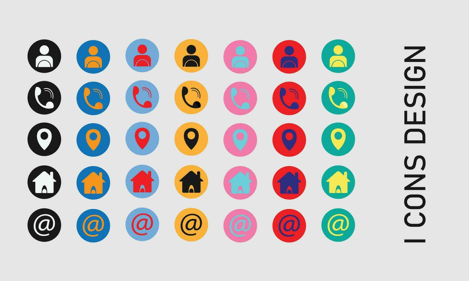 Business card icons  and social media icons design. vector