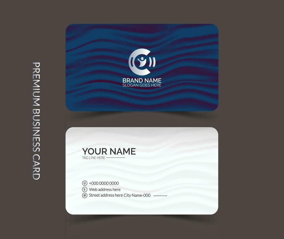 Modern business card, Creative visiting card vector