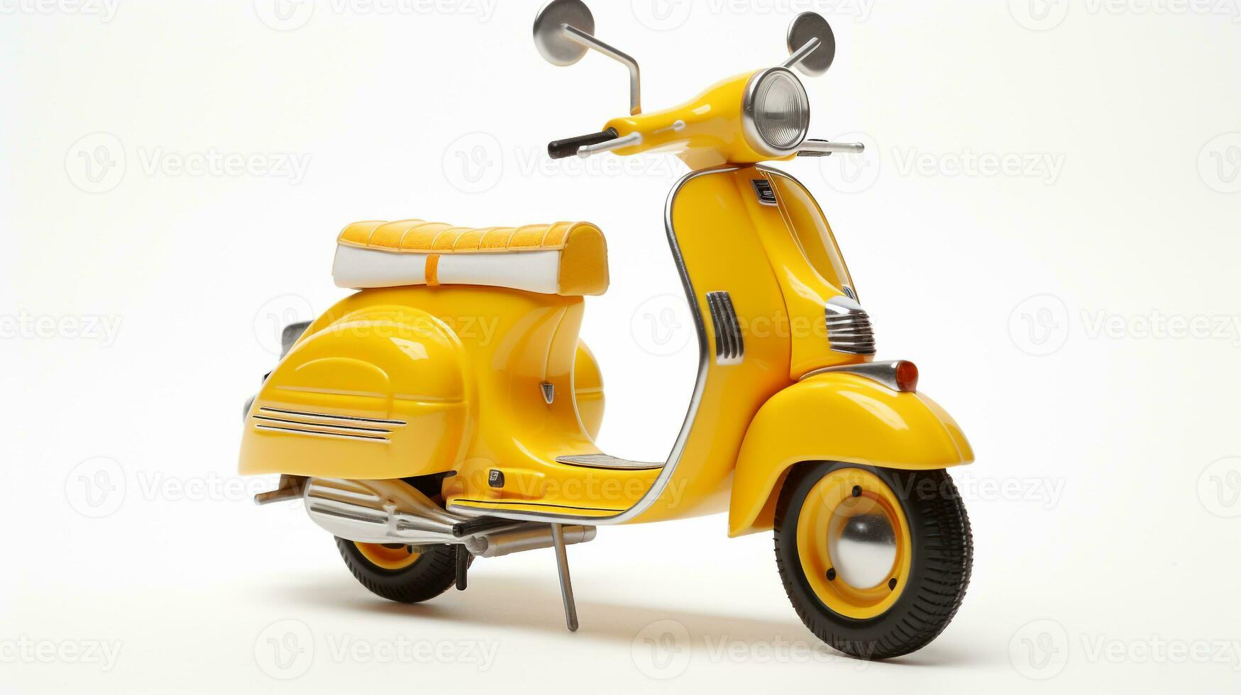 Displaying a 3D miniature Vespa. Generative AI photo