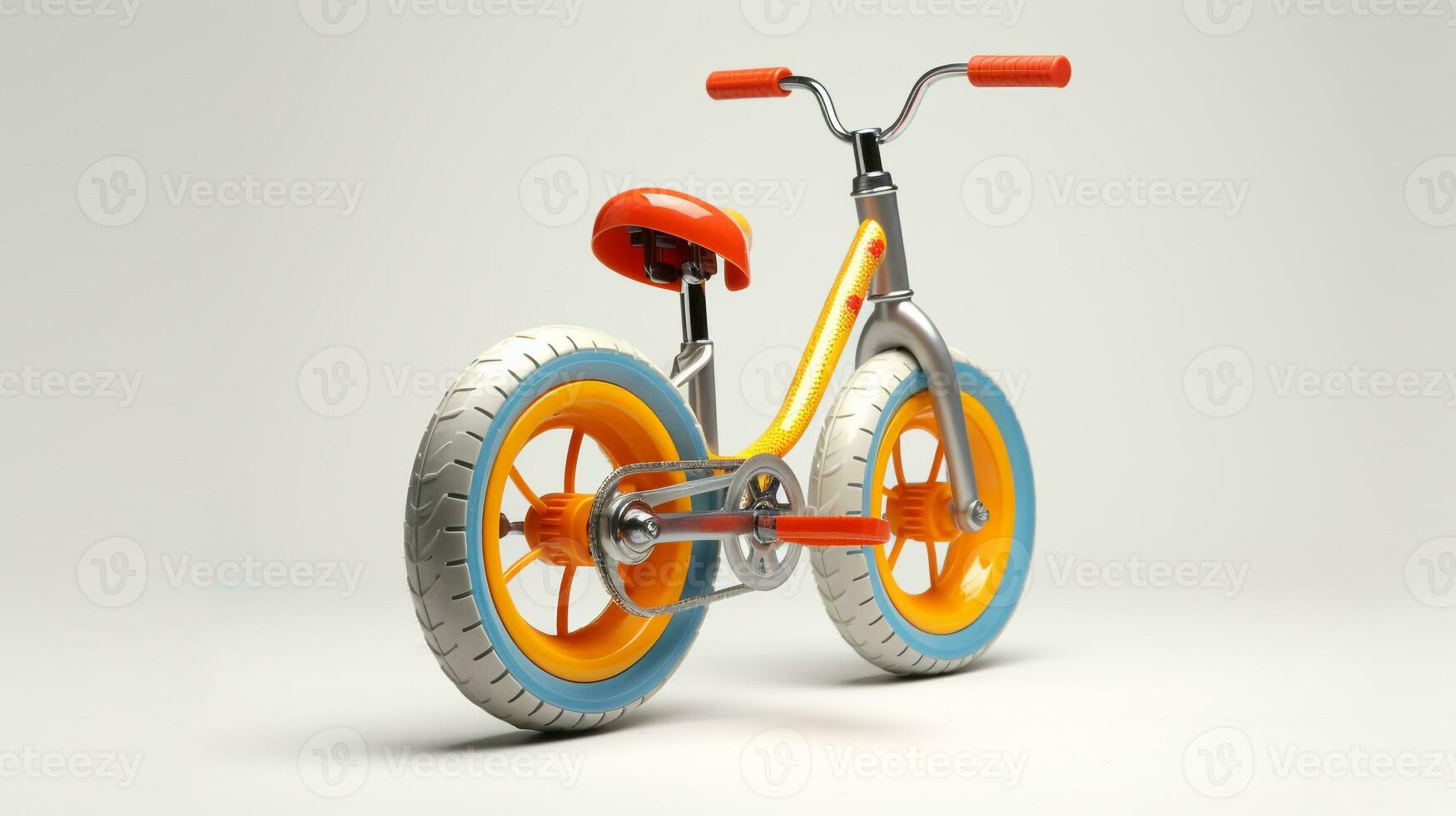 Displaying a 3D miniature Unicycle. Generative AI photo