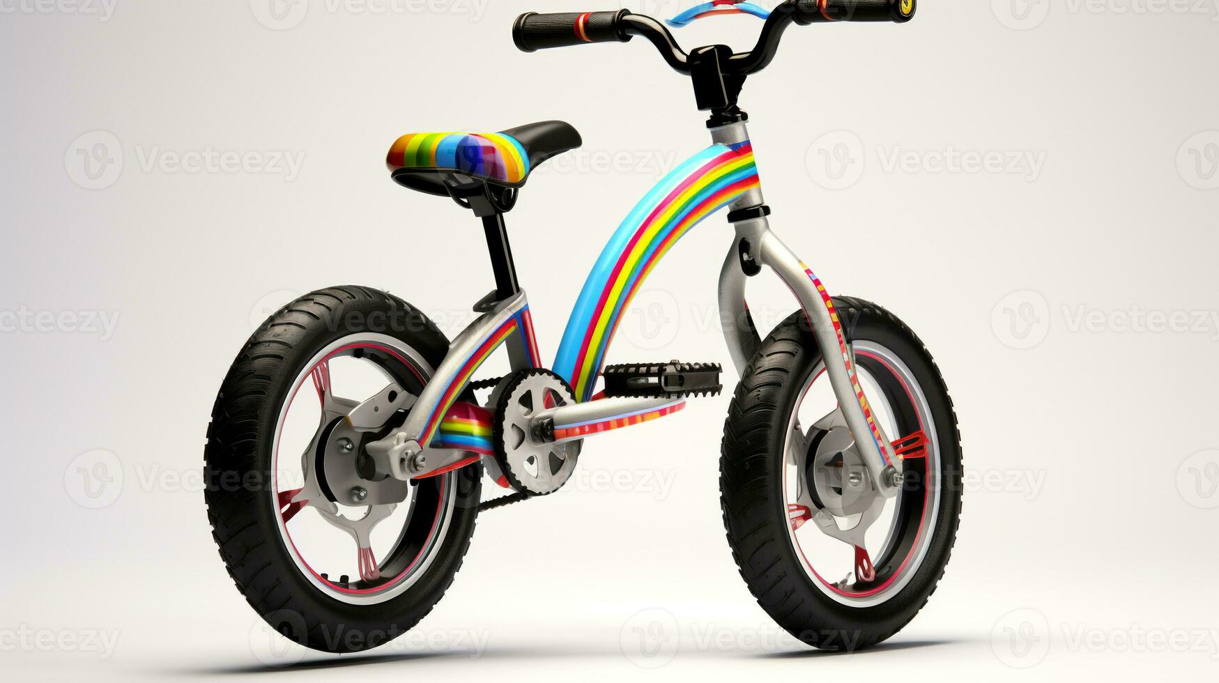 Displaying a 3D miniature Unicycle. Generative AI photo