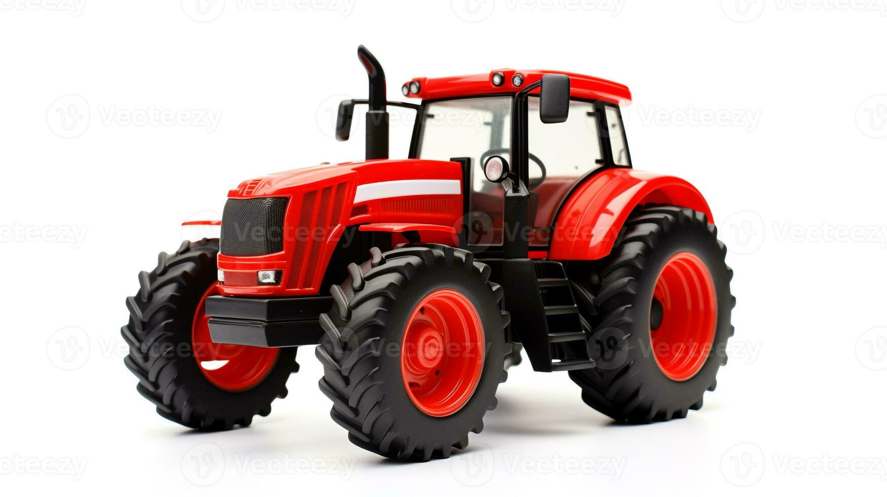 Displaying a 3D miniature Tractor. Generative AI photo