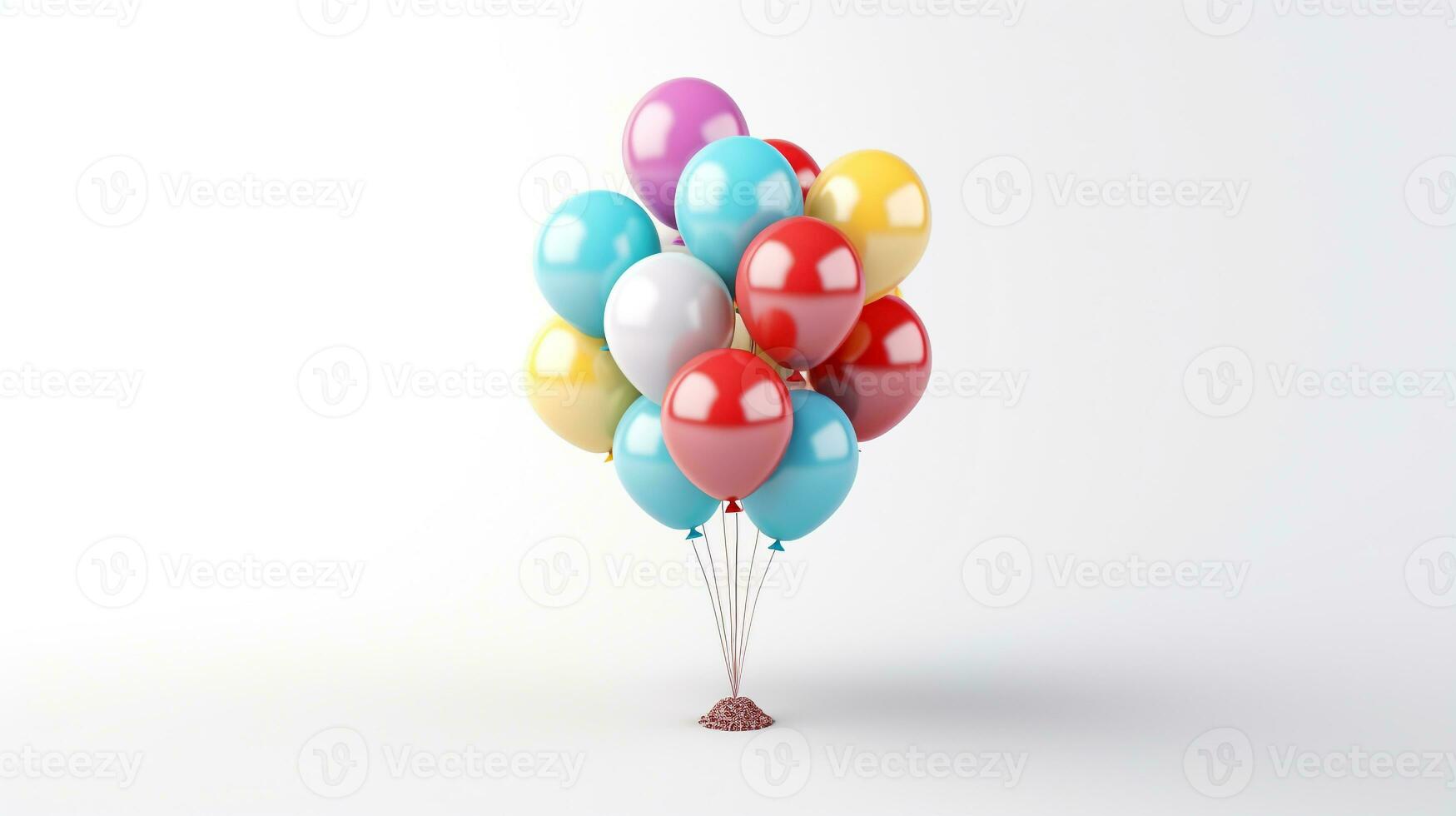 Displaying a 3D miniature Special Shape Balloon. Generative AI photo