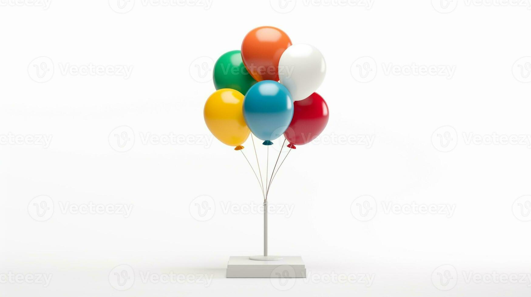 Displaying a 3D miniature Special Shape Balloon. Generative AI photo