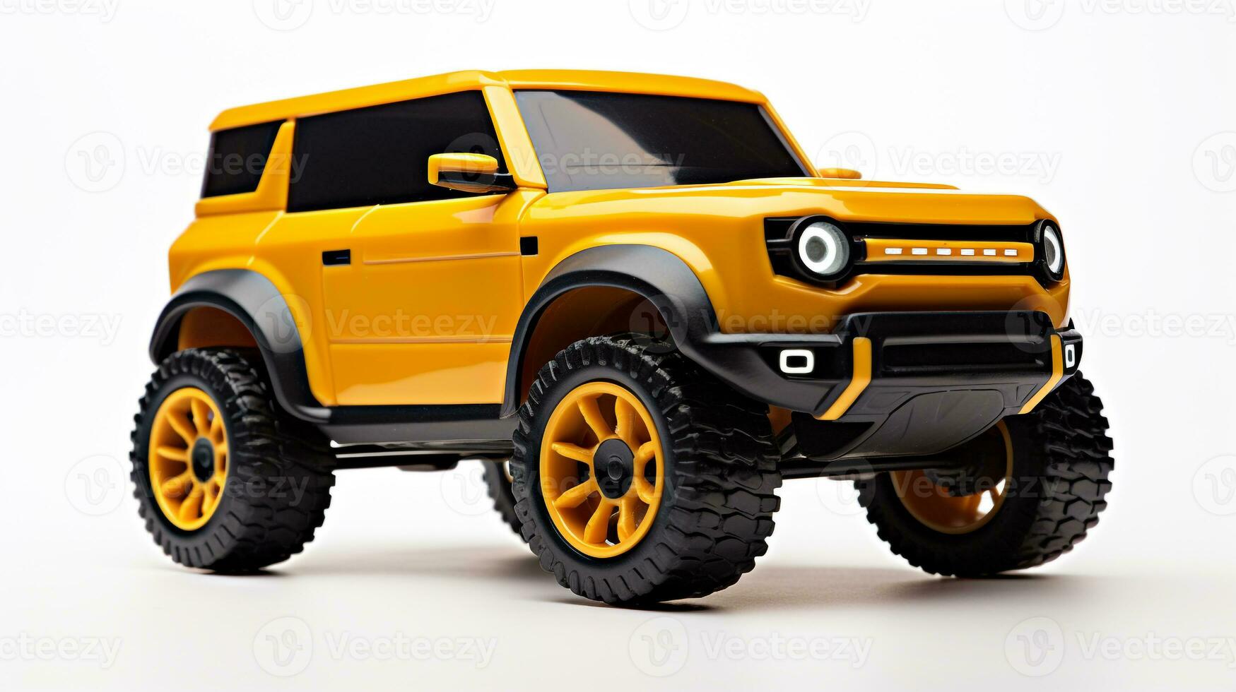 Displaying a 3D miniature SUV - Sports Utility Vehicle. Generative AI photo