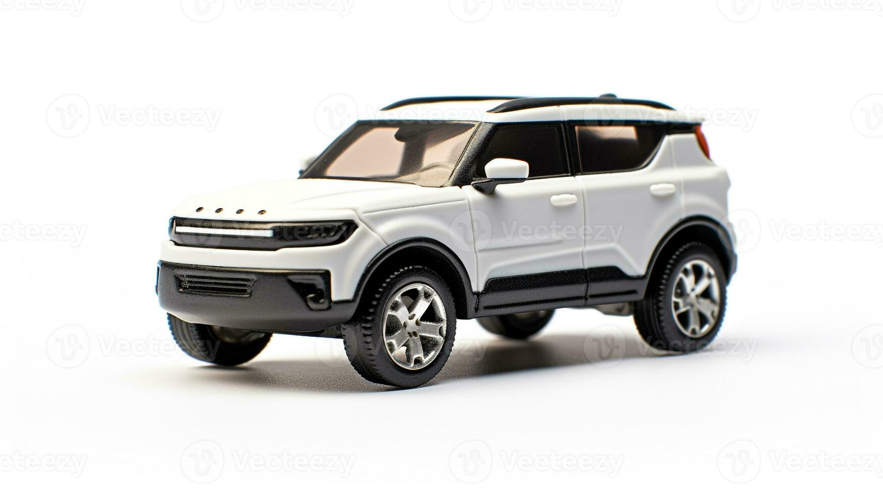 Displaying a 3D miniature SUV - Sports Utility Vehicle. Generative AI photo
