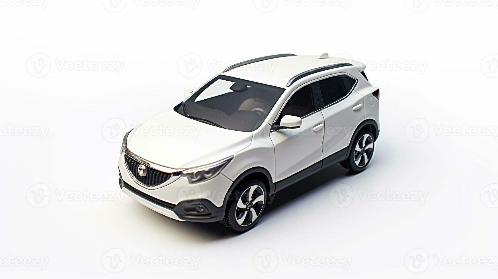 Displaying a 3D miniature SUV - Sports Utility Vehicle. Generative AI photo