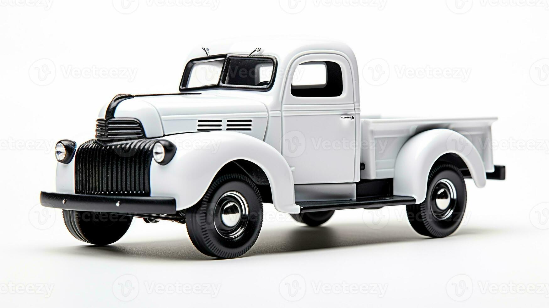 Displaying a 3D miniature Pickup Truck. Generative AI photo