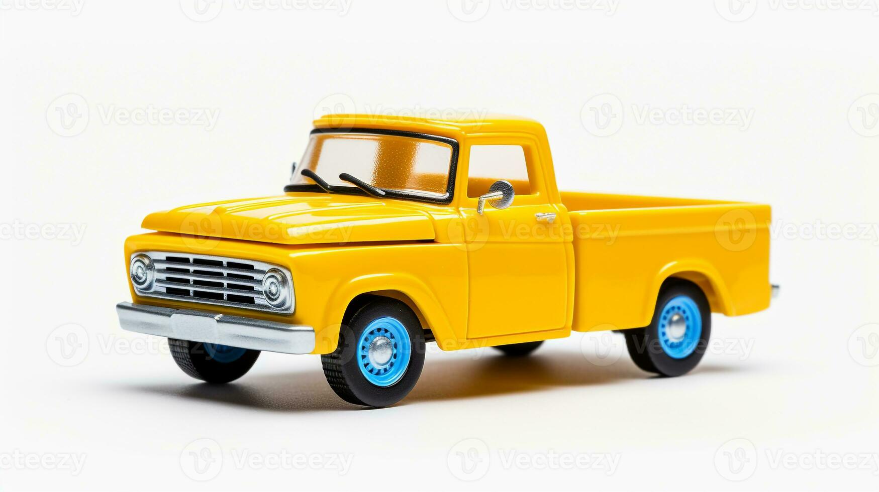 Displaying a 3D miniature Pickup Truck. Generative AI photo