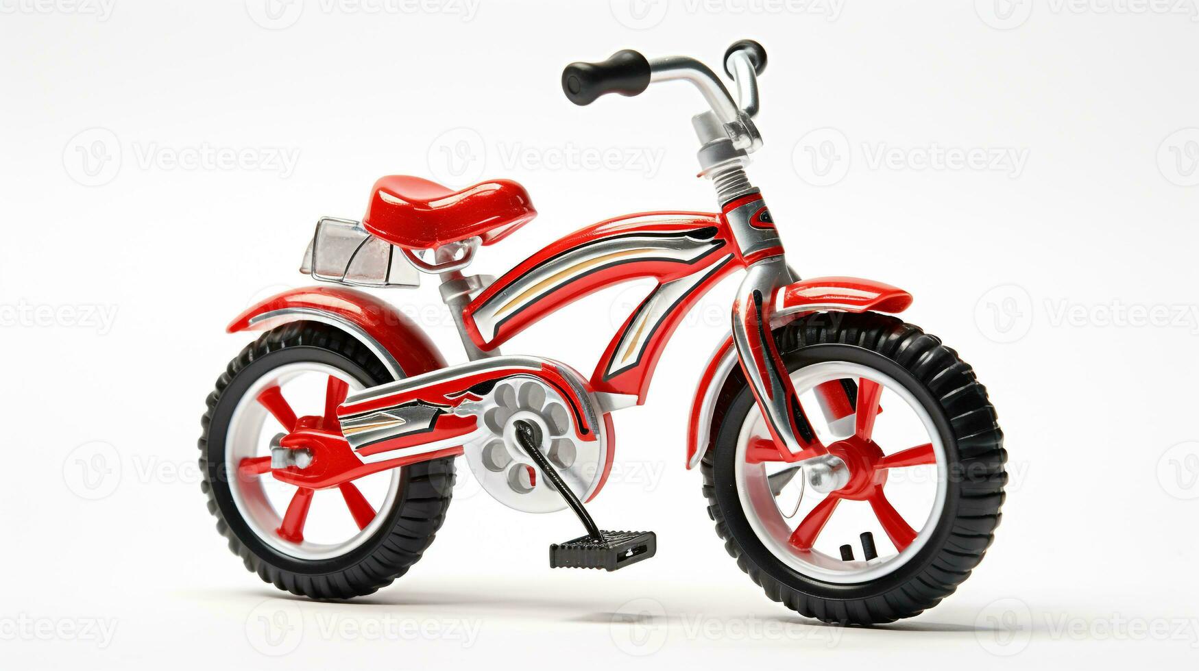 Displaying a 3D miniature Cruiser Bike. Generative AI photo