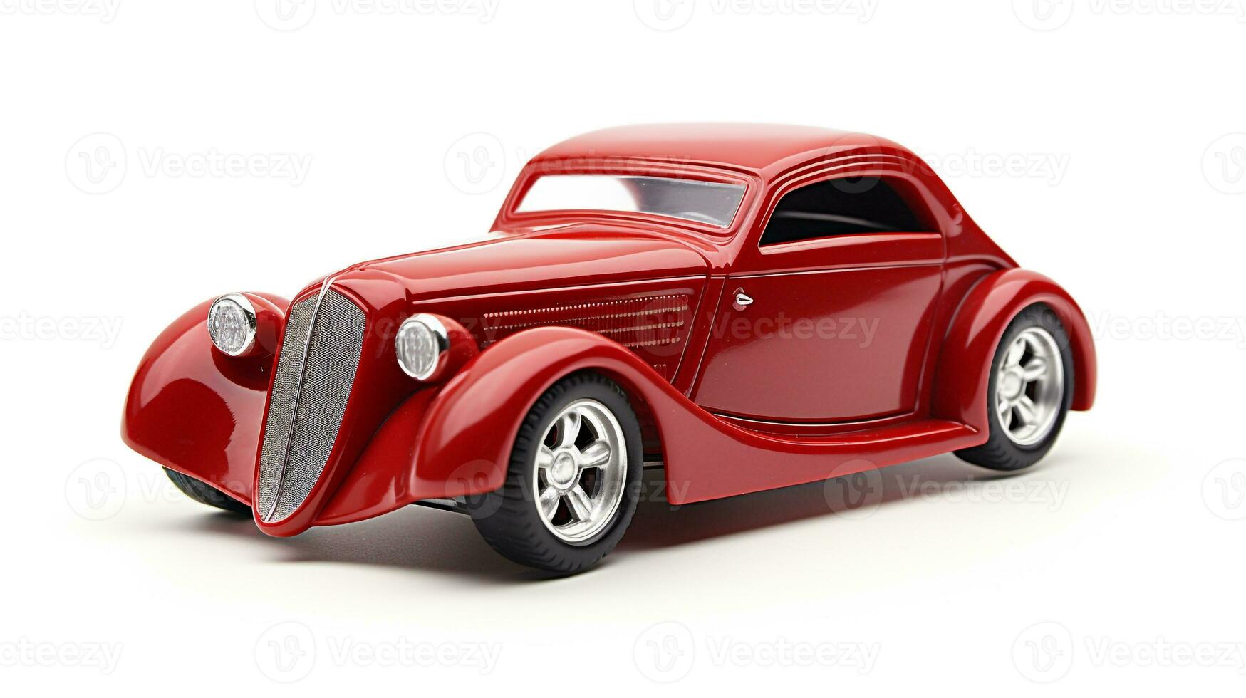 Displaying a 3D miniature Coupe Car. Generative AI photo
