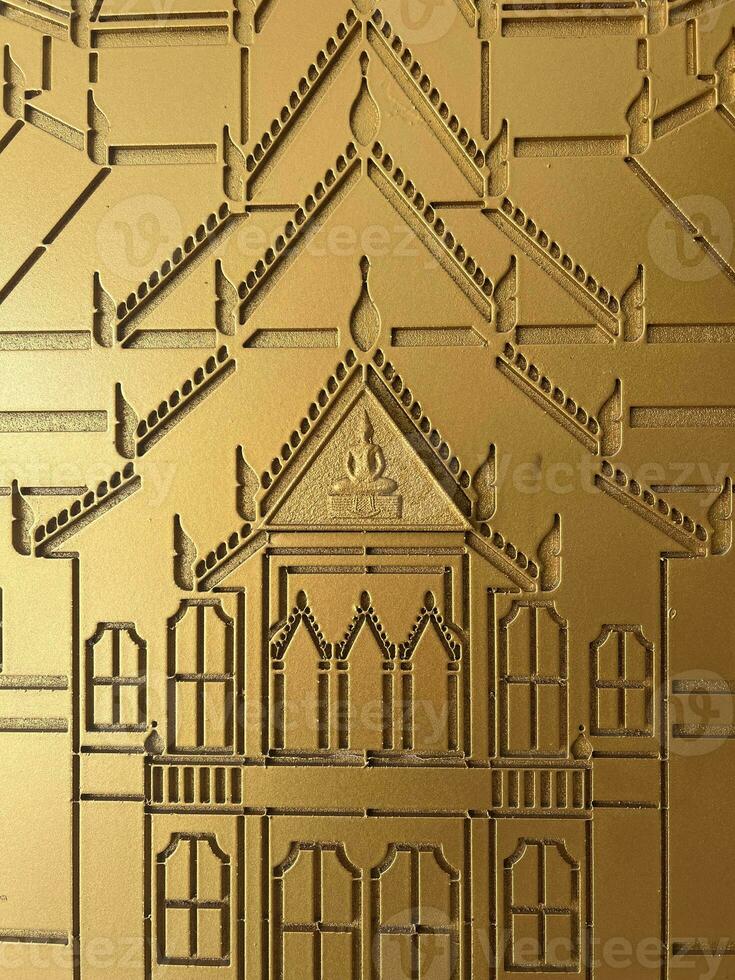 thai style gold thai temple. photo
