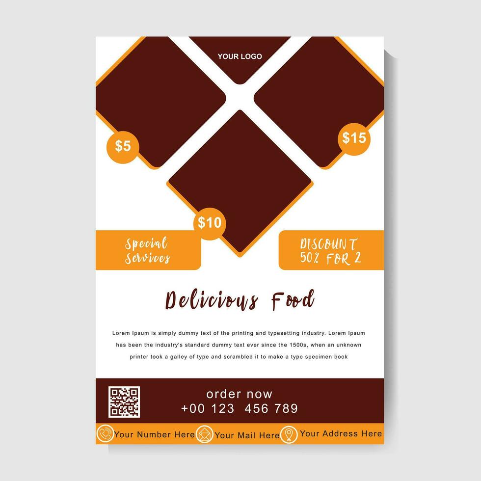 Restaurant Food Flyer Menu Card vector