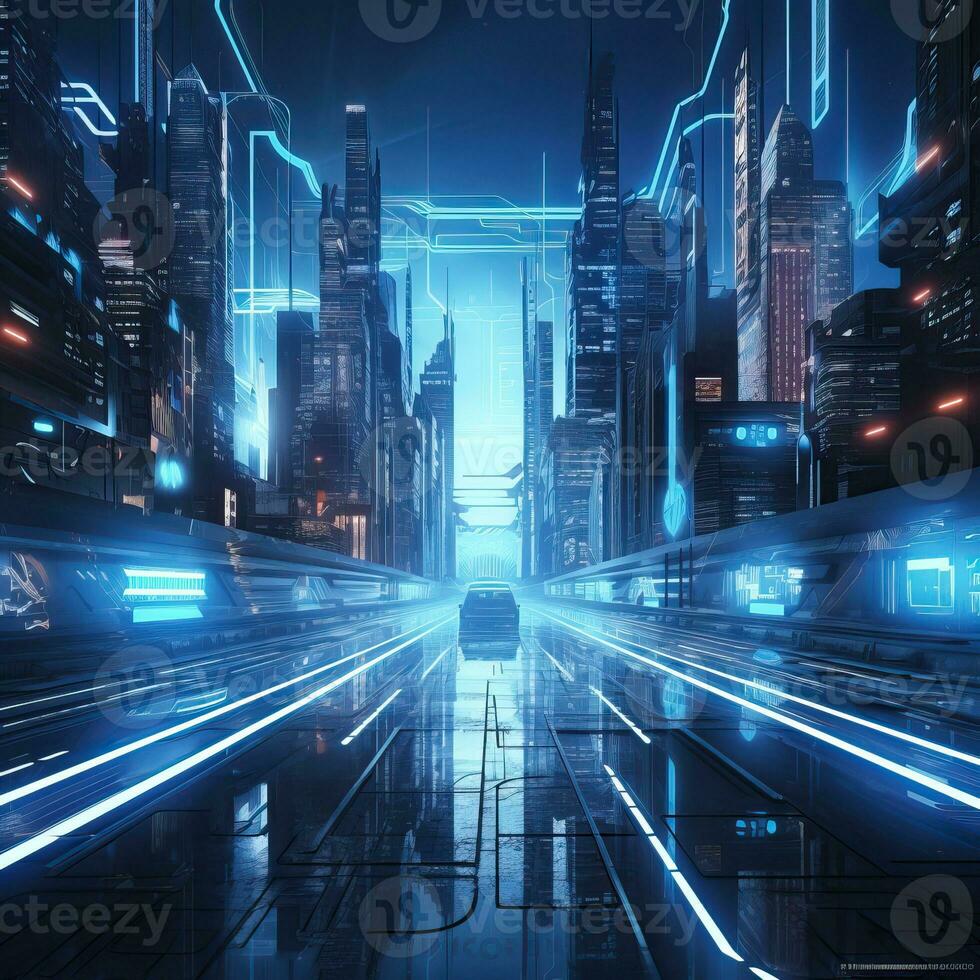 Abstract background cyberpunk theme dramatic atmosphere high quality ai generated image photo
