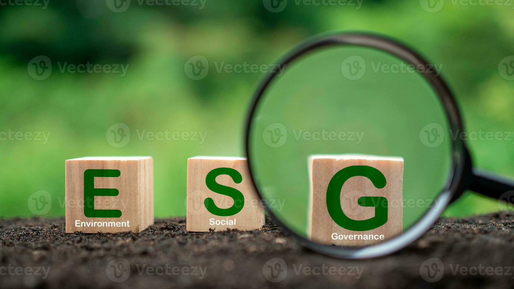 ESG concept for environment, society and governance in sustainable. business responsible environmental. photo