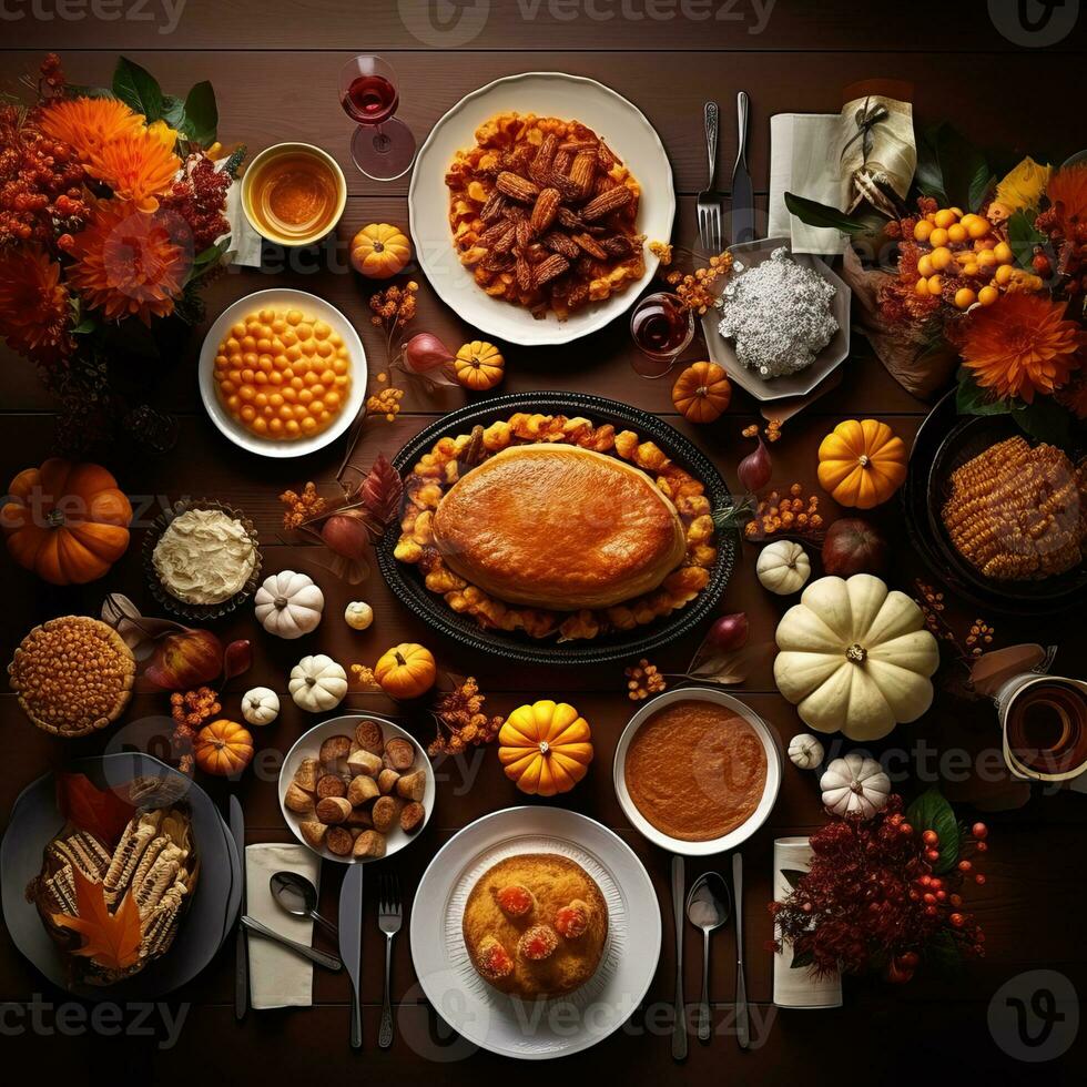 Thanksgiving turkey meat background high quality ai generated image photo