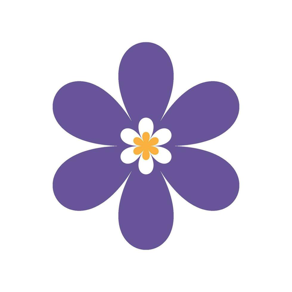 cute Hippie flower icon vector