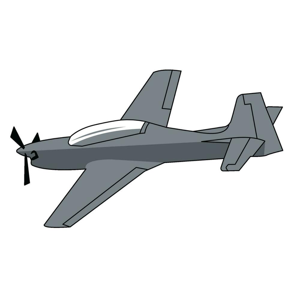 small military airplane vector design
