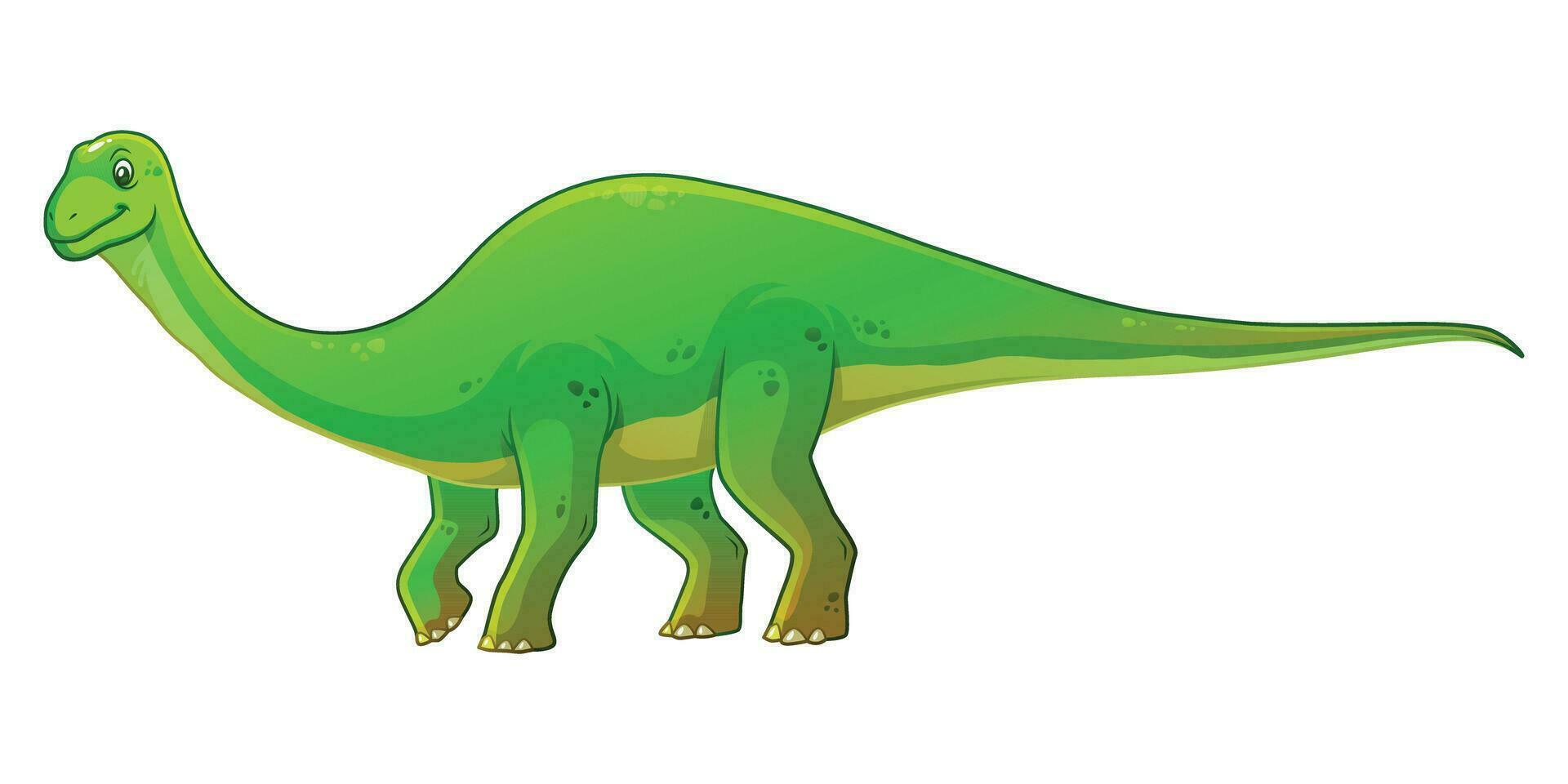 Diplodocus Cartoon Illustration vector