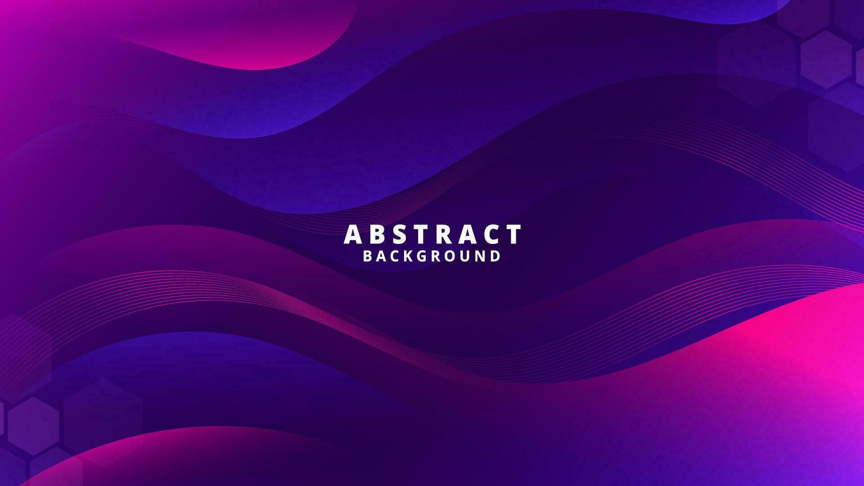 Abstract Gradient purple blue liquid Wave Background vector