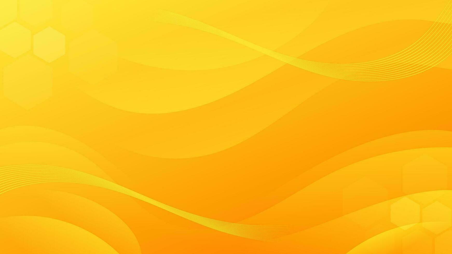 Abstract Gradient yellow liquid Wave Background vector