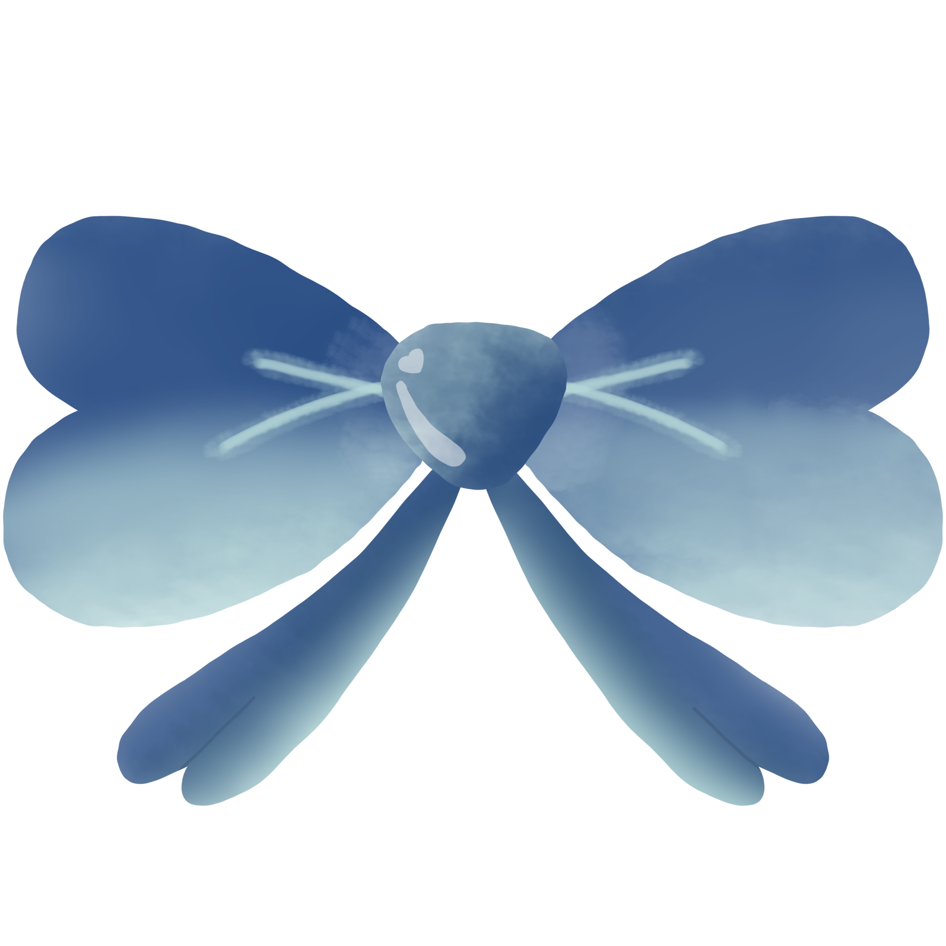 Dark blue and pastel ribbon 29317955 PNG