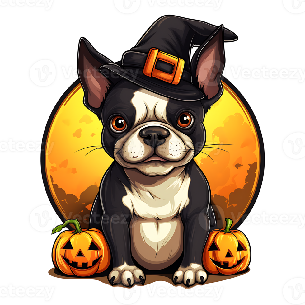 Halloween Dog AI Generated png
