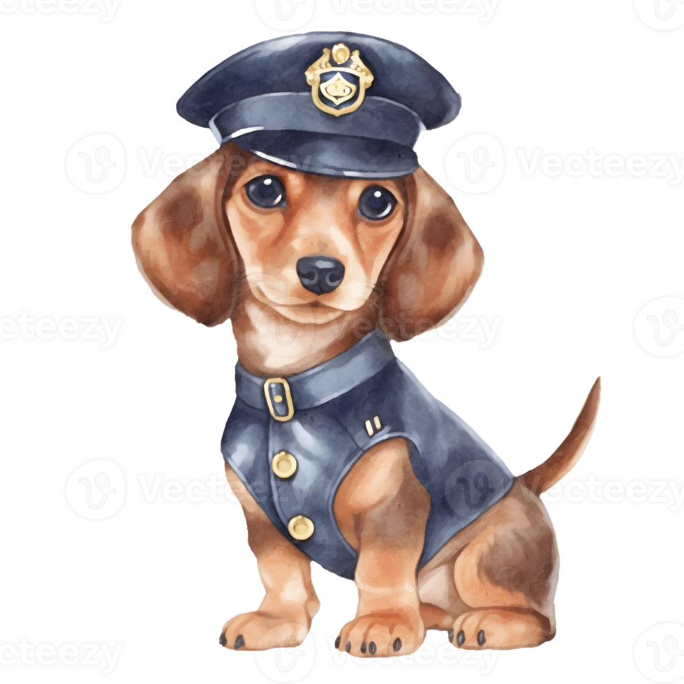Police Dog Clipart PNG AI Generated