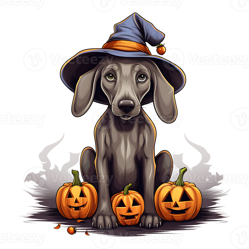 Halloween Dog AI Generated png