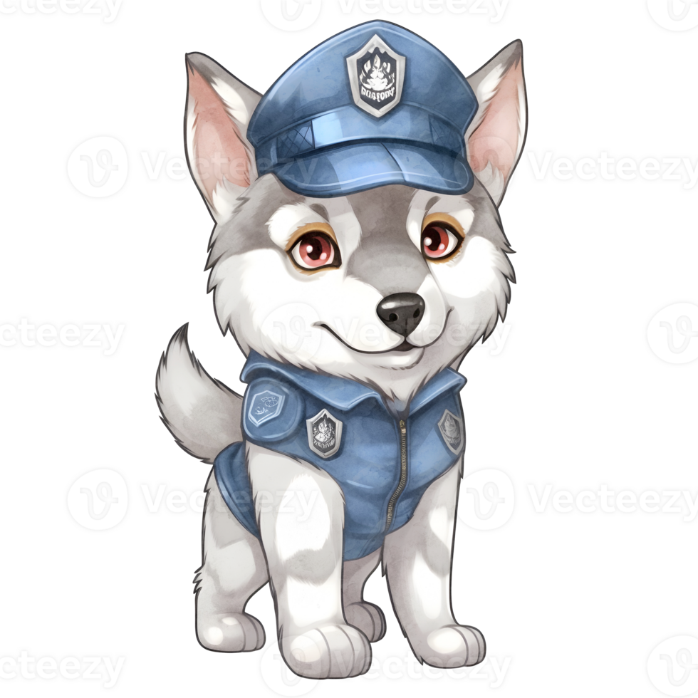 Police Dog Clipart PNG AI Generated