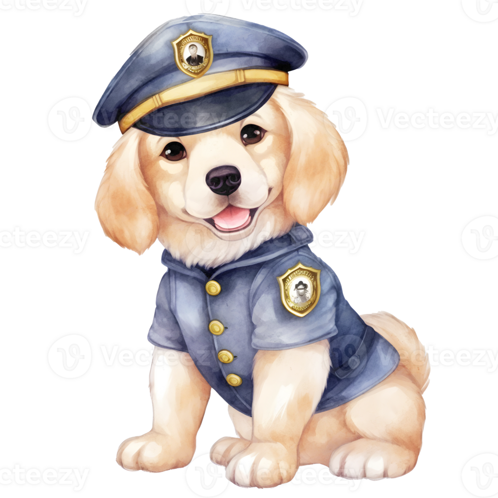 Police Dog Clipart PNG AI Generated