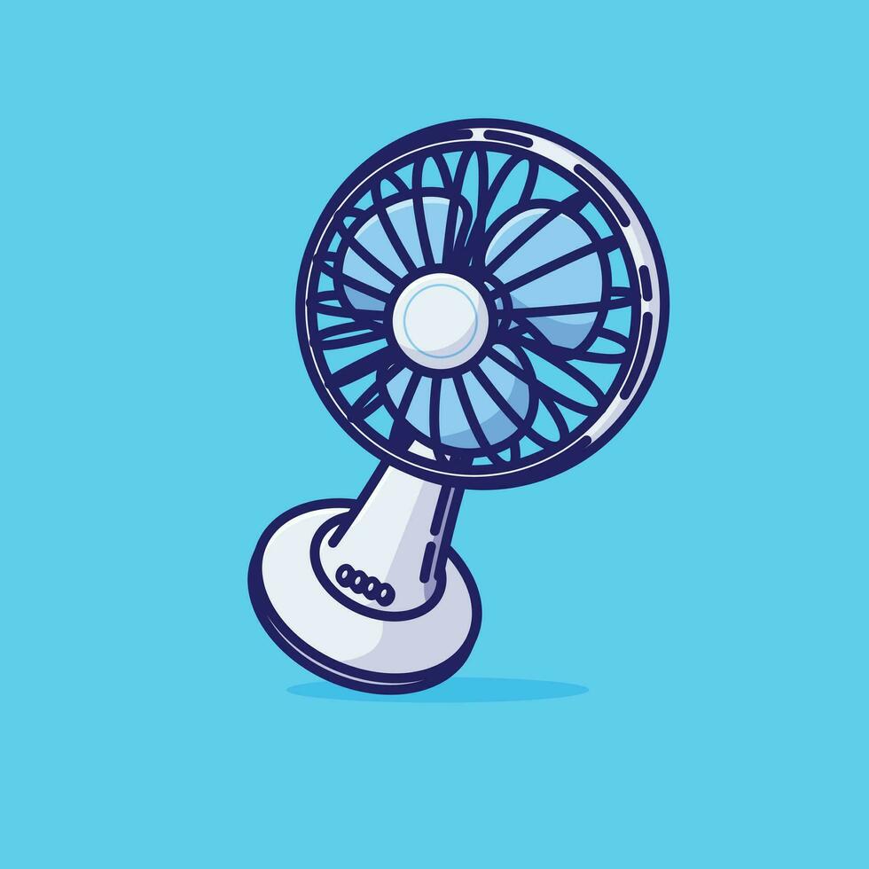 Fan simple cartoon vector illustration electronic devices concept icon isolated