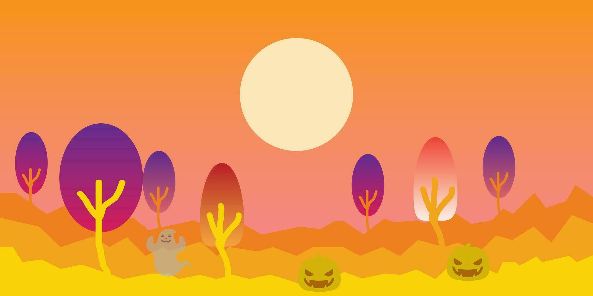 Vector background design with halloween theme