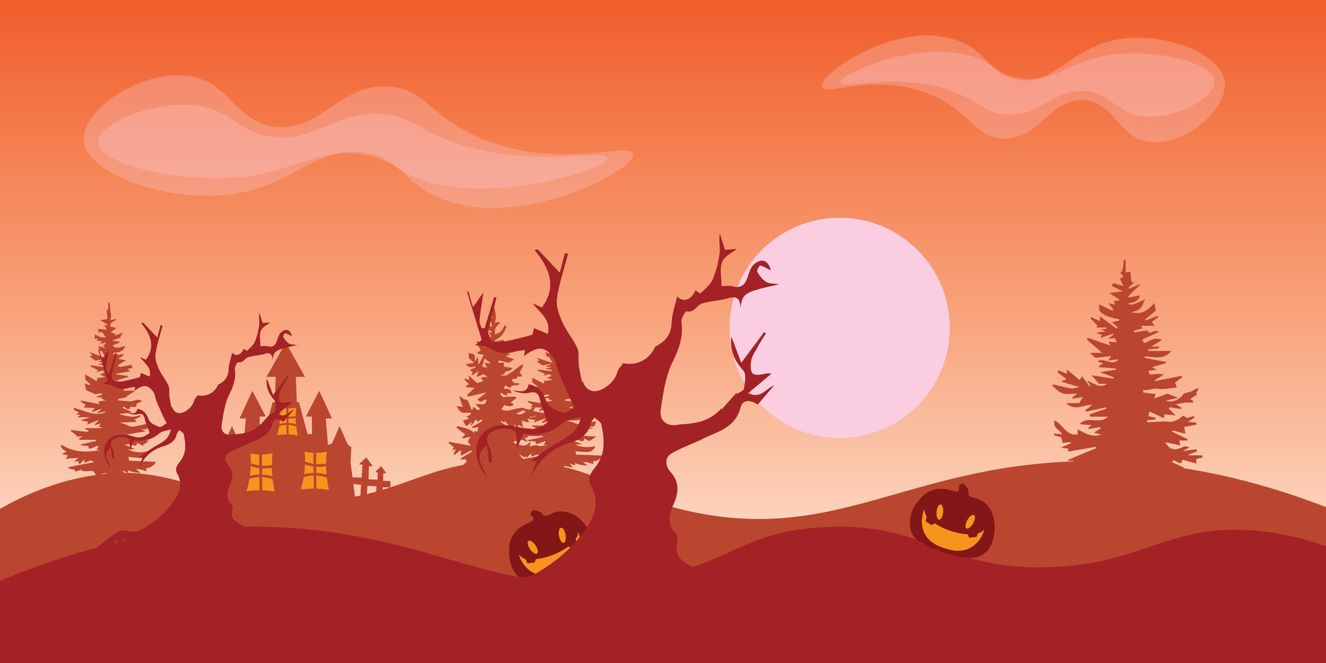 Vector background design with halloween theme 29318308 Vector Art at ...