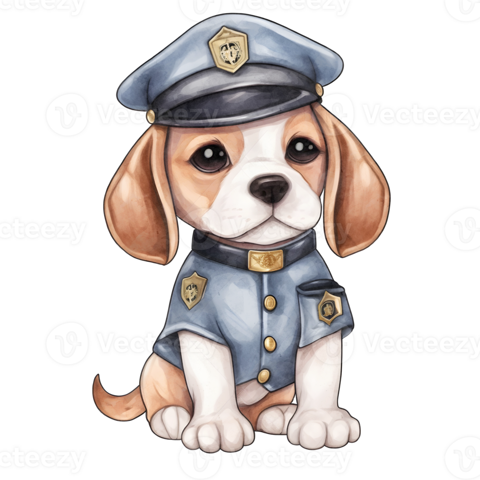 Police Dog Clipart PNG AI Generated